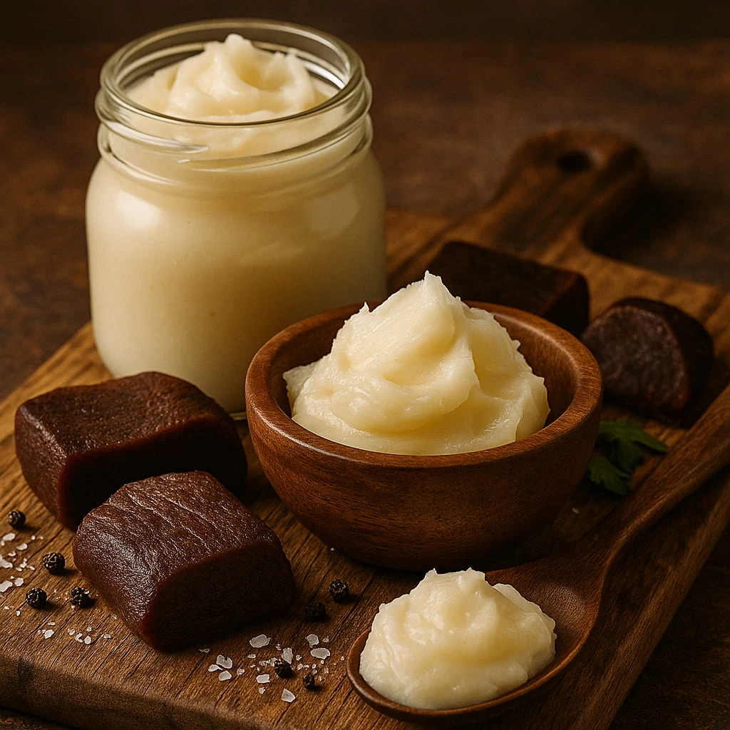 beef tallow for the That Bites! Superfood dog meal toppers made fresh in Calgary, AB